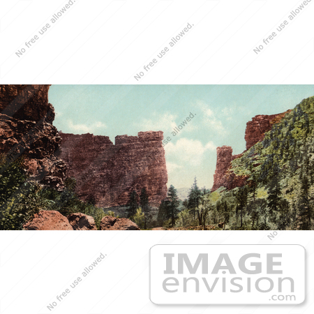#40824 Stock Photo of The Sandstone Rock Formation Of Castle Gate In Utah by JVPD