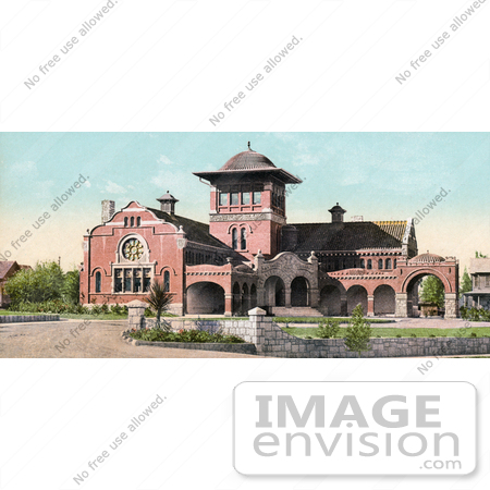 #40938 Stock Photo Of The Stunning A. K. Smiley Public Library Building In Redlands, California by JVPD