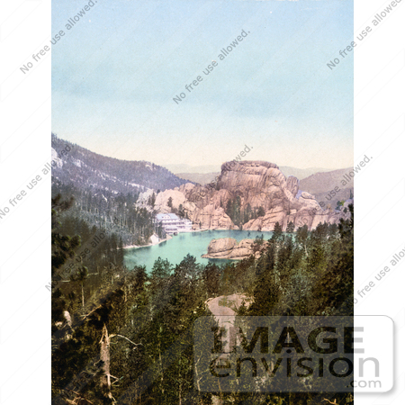 #40960 Stock Photo Of A View Of Sylvan Lake In Custer State Park, South Dakota by JVPD