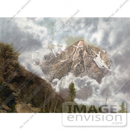 #40961 Stock Photo Of Clouds Surrounding The Mount Of The Holy Cross In The Sawatch Range Of The Rocky Mountains by JVPD