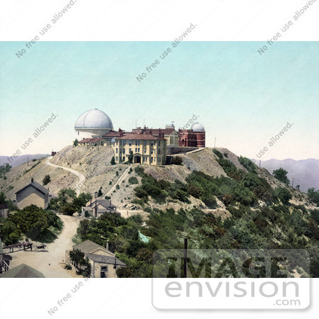 #41026 Stock Photo Of The Lick Observatory On Mt. Hamilton In San Jose, California by JVPD