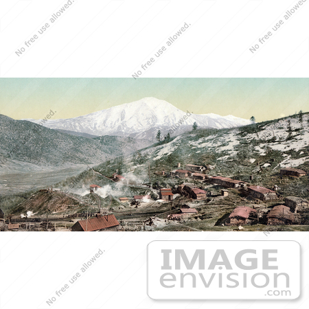 #41027 Stock Photo Of The Mining Village Of Spring Gulch Mine Near Mount Sopris, Colorado by JVPD