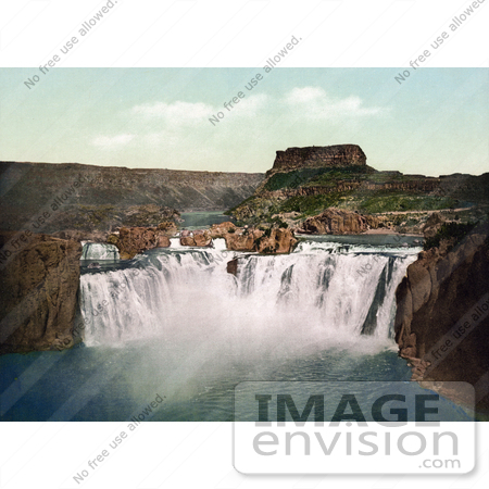 #41071 Stock Photo Of Waterfalls Of The Shoshone Falls On The Snake River In Idaho by JVPD