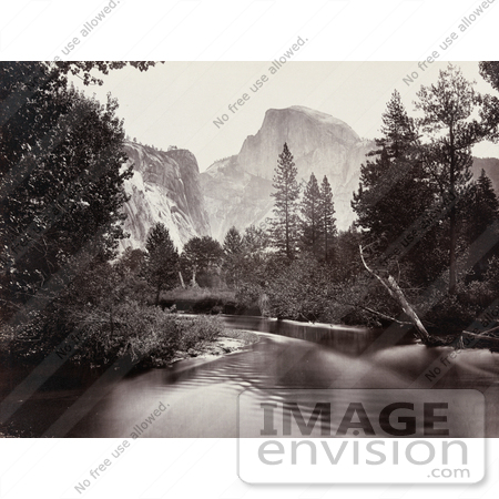#41170 Stock Photo Of A Flowing Stream Near Half Dome In Yosemite National Park, California by JVPD