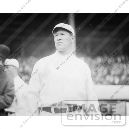 #41250 Stock Photo of Jim Thorpe In His Giants Uniform, Looking Off To The Side, At Polo Grounds, New York by JVPD