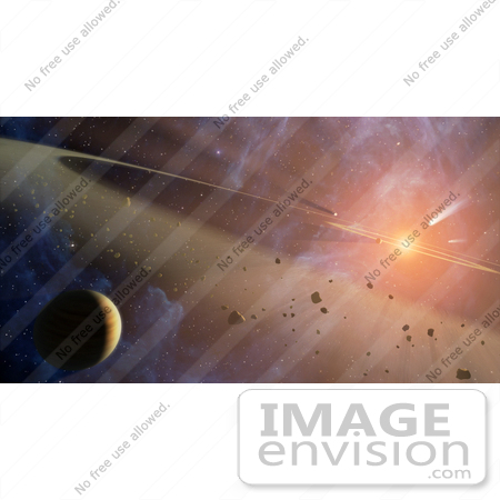 #42332 Stock Photo of a Planetary System Known as Epsilon Eridani by JVPD