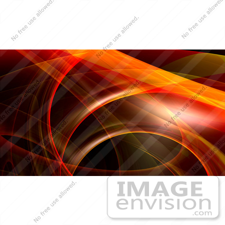 #43279 Royalty-Free (RF) Illustration of a Red And Orange Fractal Swoosh Background - Version 1 by Julos