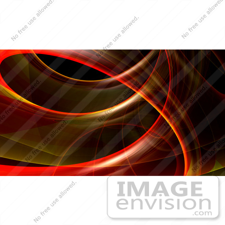 #43294 Royalty-Free (RF) Illustration of a Red And Orange Fractal Swoosh Background - Version 5 by Julos