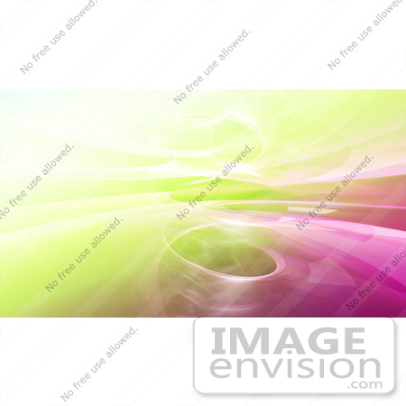 #44456 Royalty-Free (RF) Illustration of a Pink And Yellow Fractal Swirl Background by Julos