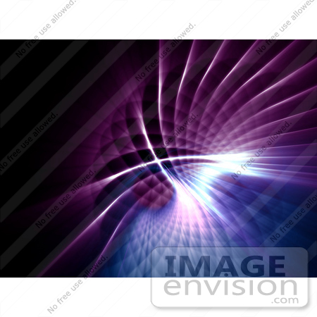 #44471 Royalty-Free (RF) Illustration of a Purple And Blue Grid Spiral Background - Version 2 by Julos