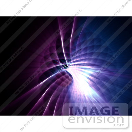 #44474 Royalty-Free (RF) Illustration of a Purple And Blue Grid Spiral Background - Version 1 by Julos