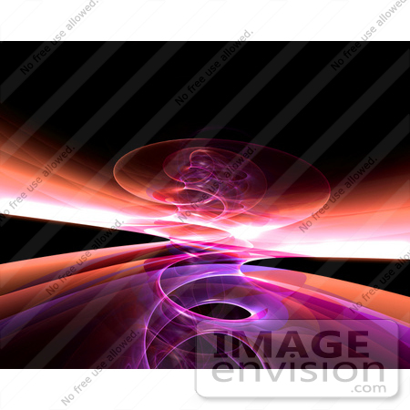 #44475 Royalty-Free (RF) Illustration of a Reflective Purple Spiral Background - Version 6 by Julos