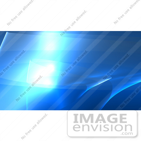 #44498 Royalty-Free (RF) Illustration of a Blue Wispy Wave Background - Version 2 by Julos