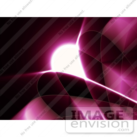 #44501 Royalty-Free (RF) Illustration of a Pink Grid And Swoosh Background On Black by Julos