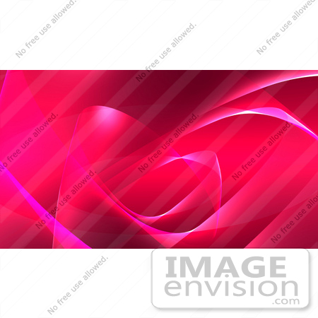 #44504 Royalty-Free (RF) Illustration of a Pink Wispy Wave Background - Version 1 by Julos