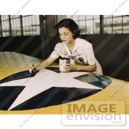 #4813 Rosie Painting the American Insignia by JVPD