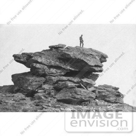 #4861 Man on Anvil Rock by JVPD