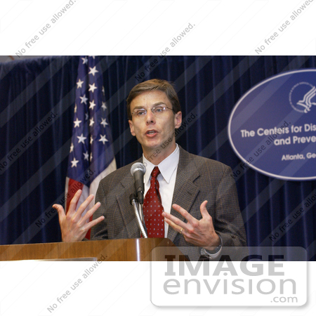 #5143 Photography of a Monkeypox Press Briefing by Dr. David Fleming on June 11, 2003 by JVPD