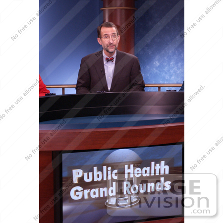 #5149 Picture of Public Health Grand Rounds Being Broadcasted by CDC's Director William Roper by JVPD
