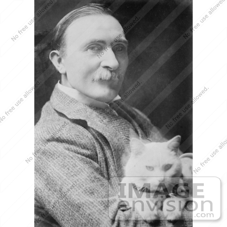 #5253 Sir Philip Burne-Jones and Cat by JVPD