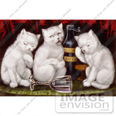 #5289 Three Drunk Kittens by JVPD