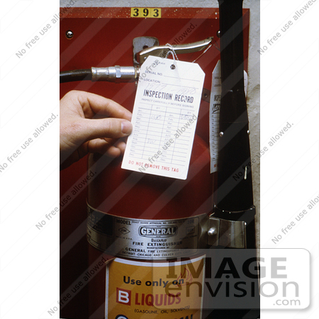 #5327 Picture of a Fire Extinguisher Inspection by JVPD