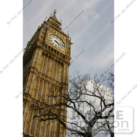 #53714 Royalty-Free Stock Photo of an Upper View of Big Ben by Maria Bell