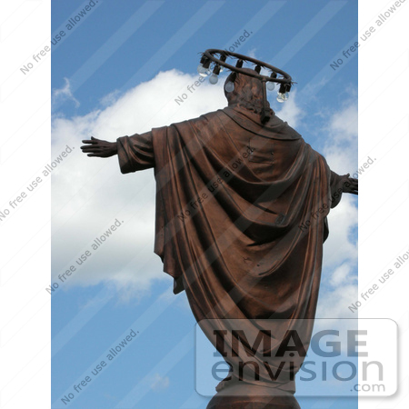 #53720 Royalty-Free Stock Photo of a Bronze  Jesus by Maria Bell