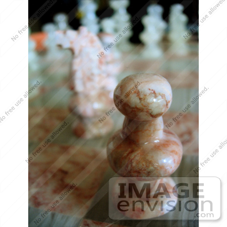 #53725 Royalty-Free Stock Photo of a Marble Chess Piece by Maria Bell
