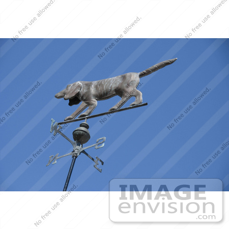 #53735 Royalty-Free Stock Photo of a Dog Weathervane by Maria Bell