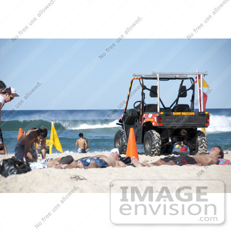 #53754 Royalty-Free Stock Photo of a dune buggy on a beach by Maria Bell