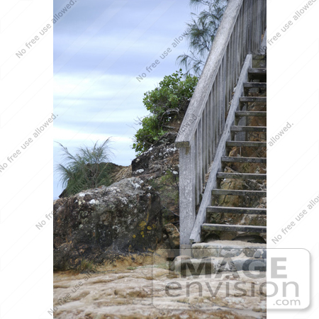 #53767 Royalty-Free Stock Photo of Beach Stairs by Maria Bell