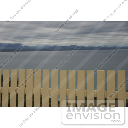 #53772 Royalty-Free Stock Photo of a Fence Close to a Beach by Maria Bell