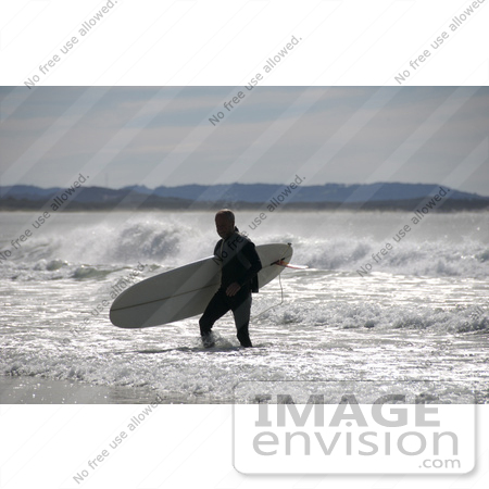 #53773 Royalty-Free Stock Photo of a Surfer by Maria Bell