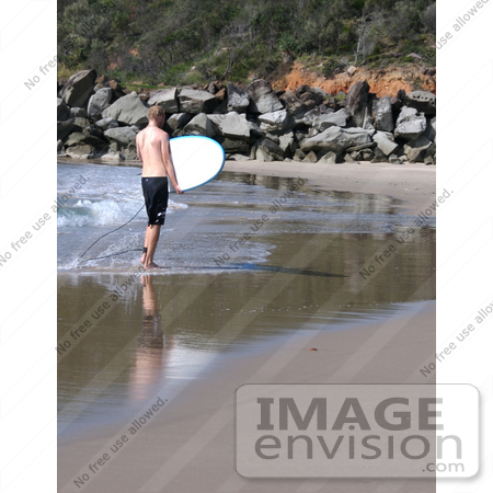 #53774 Royalty-Free Stock Photo of a Surfer by Maria Bell