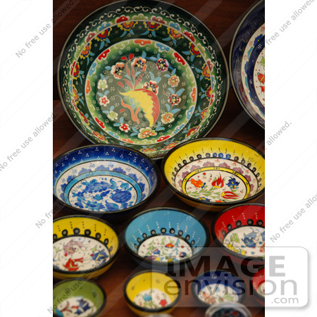 #53857 Royalty-Free Stock Photo of a collection of artistic bowls by Maria Bell