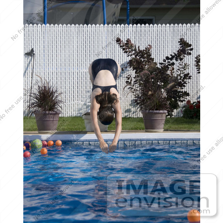 #53864 Royalty-Free Stock Photo of a The Dive by Maria Bell