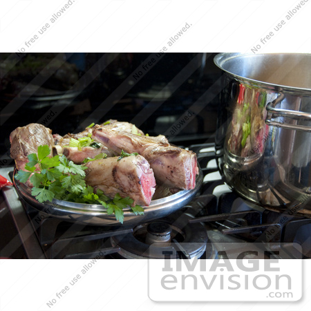 #53879 Royalty-Free Stock Photo of a Lamb Shanks by Maria Bell