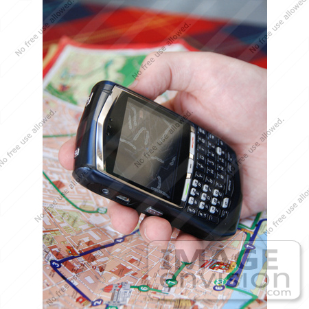 #53886 Royalty-Free Stock Photo of a GPS Computer  by Maria Bell