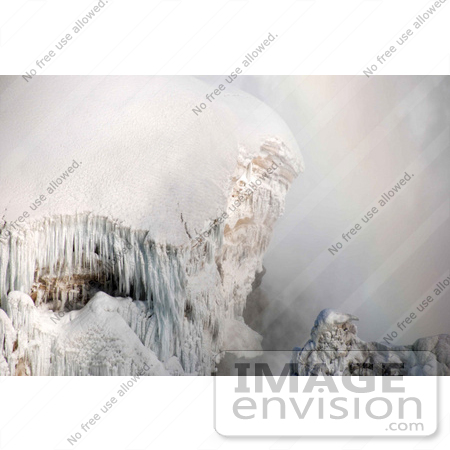 #53904 Royalty-Free Stock Photo of Niagara Falls in Winter, Canadian Side by Maria Bell