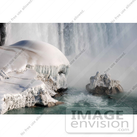 #53906 Royalty-Free Stock Photo of Niagara Falls in Winter, Canadian Side by Maria Bell