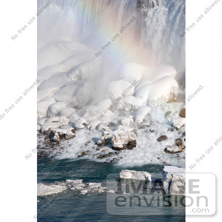 #53908 Royalty-Free Stock Photo of Niagara Falls in Winter, Canadian Side by Maria Bell