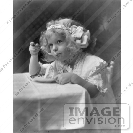 #5417 Little Girl Eating Ice Cream by JVPD