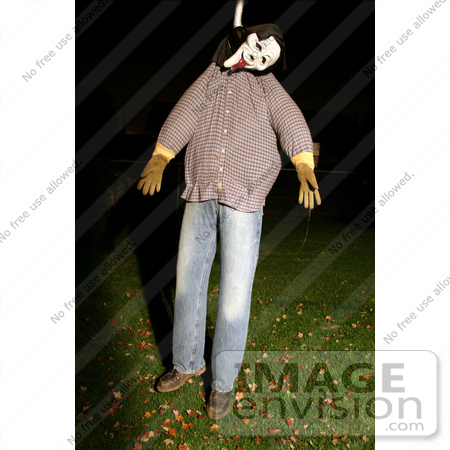 #55 Halloween Picture of a Dummy Hanging from a Tree by Kenny Adams