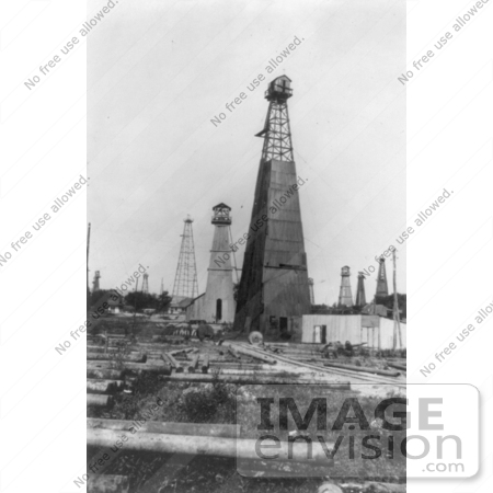 #5608 Drilling Towers in Roumania by JVPD