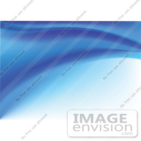 #56301 Royalty-Free (RF) Clip Art Illustration Of A Blue Smooth Curve Background by pushkin