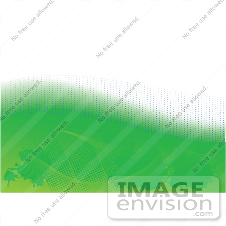 #56327 Royalty-Free (RF) Clip Art Illustration Of An Abstract Orange Background With A Top White Half Over Green by pushkin