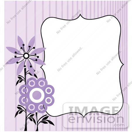 #56330 Royalty-Free (RF) Clip Art Illustration Of A Purple Flower Background by pushkin
