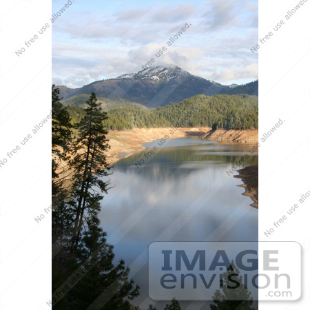 #569 Photo of a Snow Capped Mountain and Applegate Lake, Oregon by Jamie Voetsch