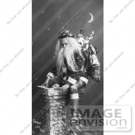 #5926 Santa on a Chimney by JVPD